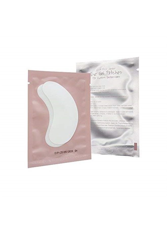 100 Pairs Set, Under Eye Pads for Eyelash Extensions Lint Free Eye Gel Patches Premium Collagen Lash Pad Eye Mask Makeup Tools, Pink
