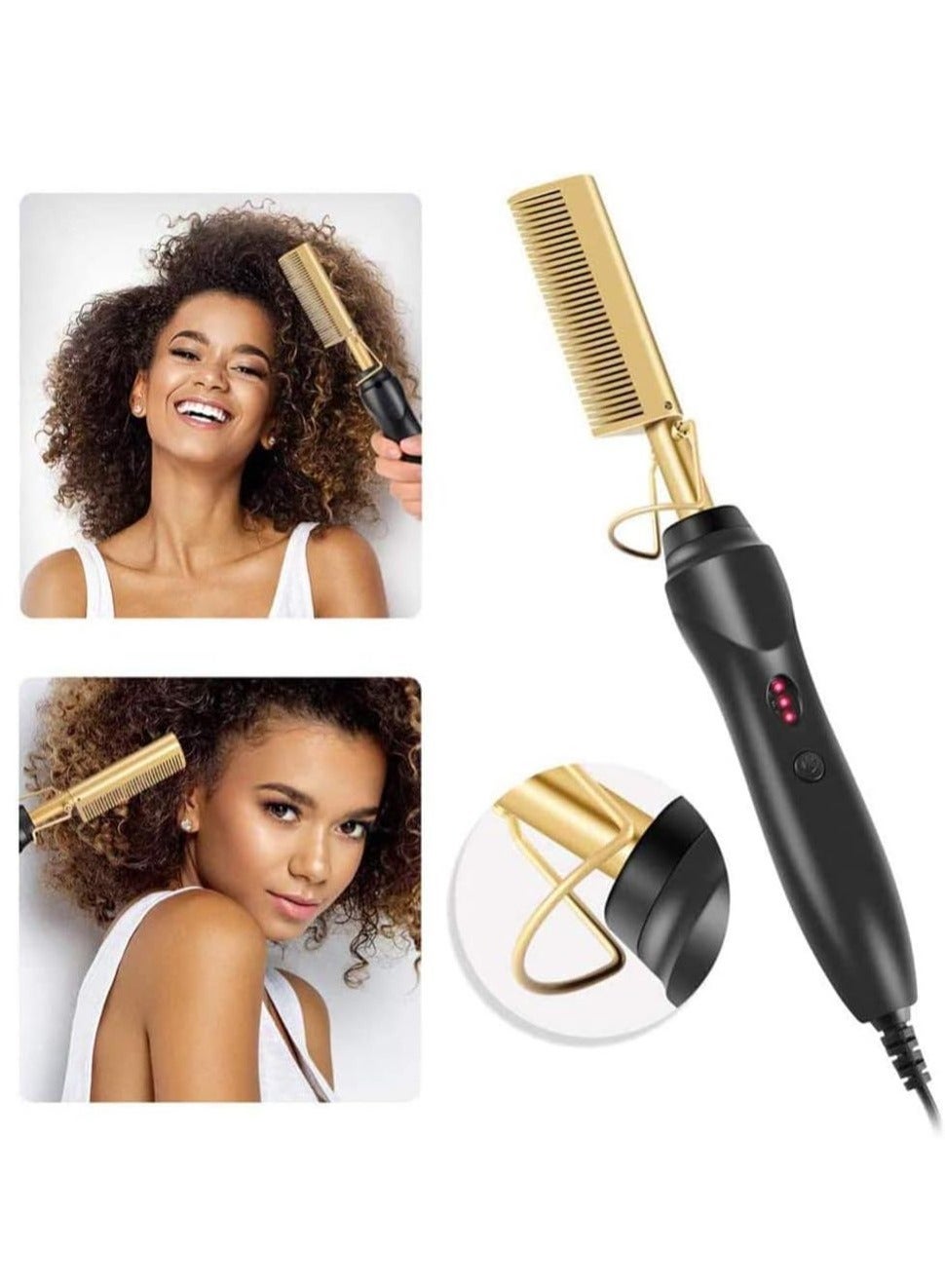 Heating Comb Hot Hair Straightener Multicolour