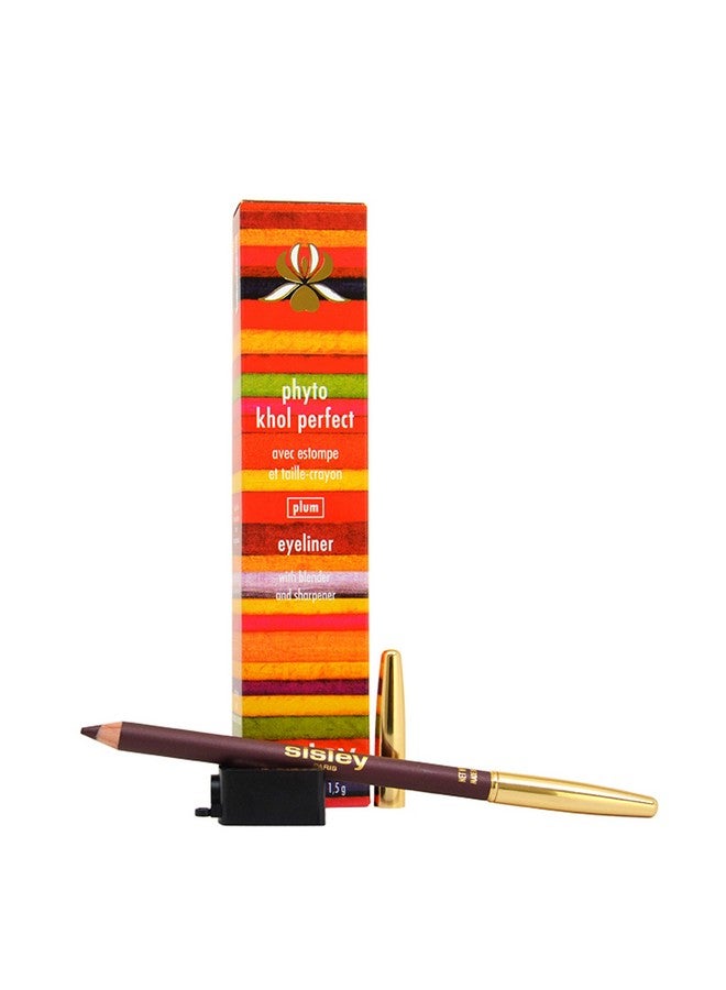 Paris Phyto Khol Perfect Eyeliner With Blender And Sharpener For Women 6 Plum 0.05 Ounce