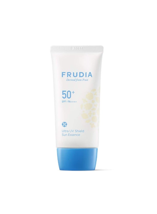 Ultra UV Shield SPF50 Sun Essence 50g — Vegan Hydrating Daily Sunscreen with Triple Hyaluronic Acid & Niacinamide, 1.76 oz