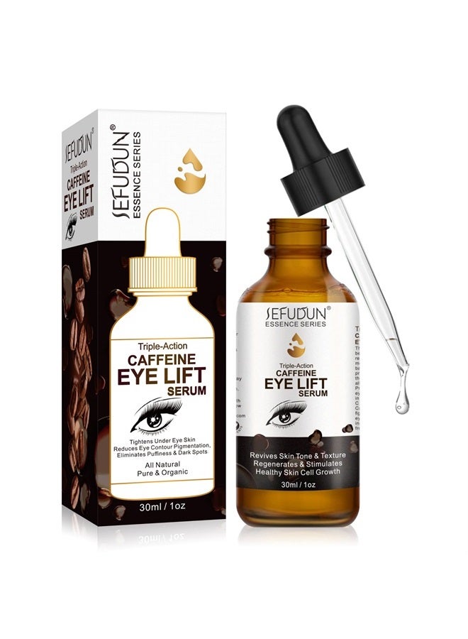 Caffeine Eye Serum with Vitamin C, Hyaluronic Acid, Collagen, 30ml