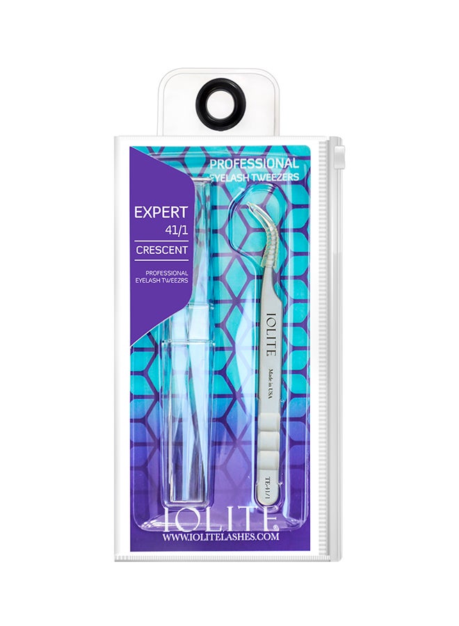 Professional Eyelash Tweezer Aisi 420 Stainless Steel