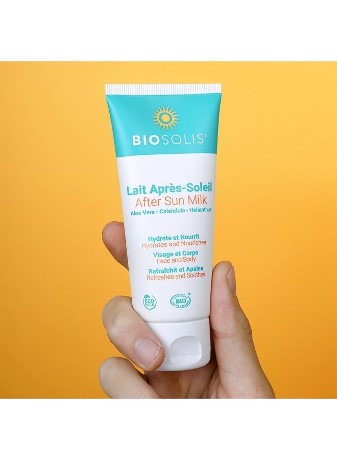 After Sun Milk - Softens and Calms Your Skin After Sun Exposure - Soothes and Refreshes Your Face and Body - Creamy and Penetrates the Skin Easily - Ideal for the Whole Family - 5 oz