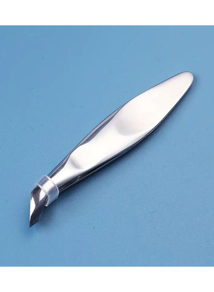 Stainless Steel Cuticle Dead Skin Scissors 1PCS, Barbed Scissors for Nail Care, Stainless Steel Material