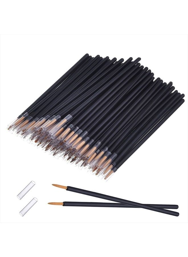 eBoot 100 Pack Disposable Eyeliner Brush Applicator Cosmetic Eye Wands Makeup Tool