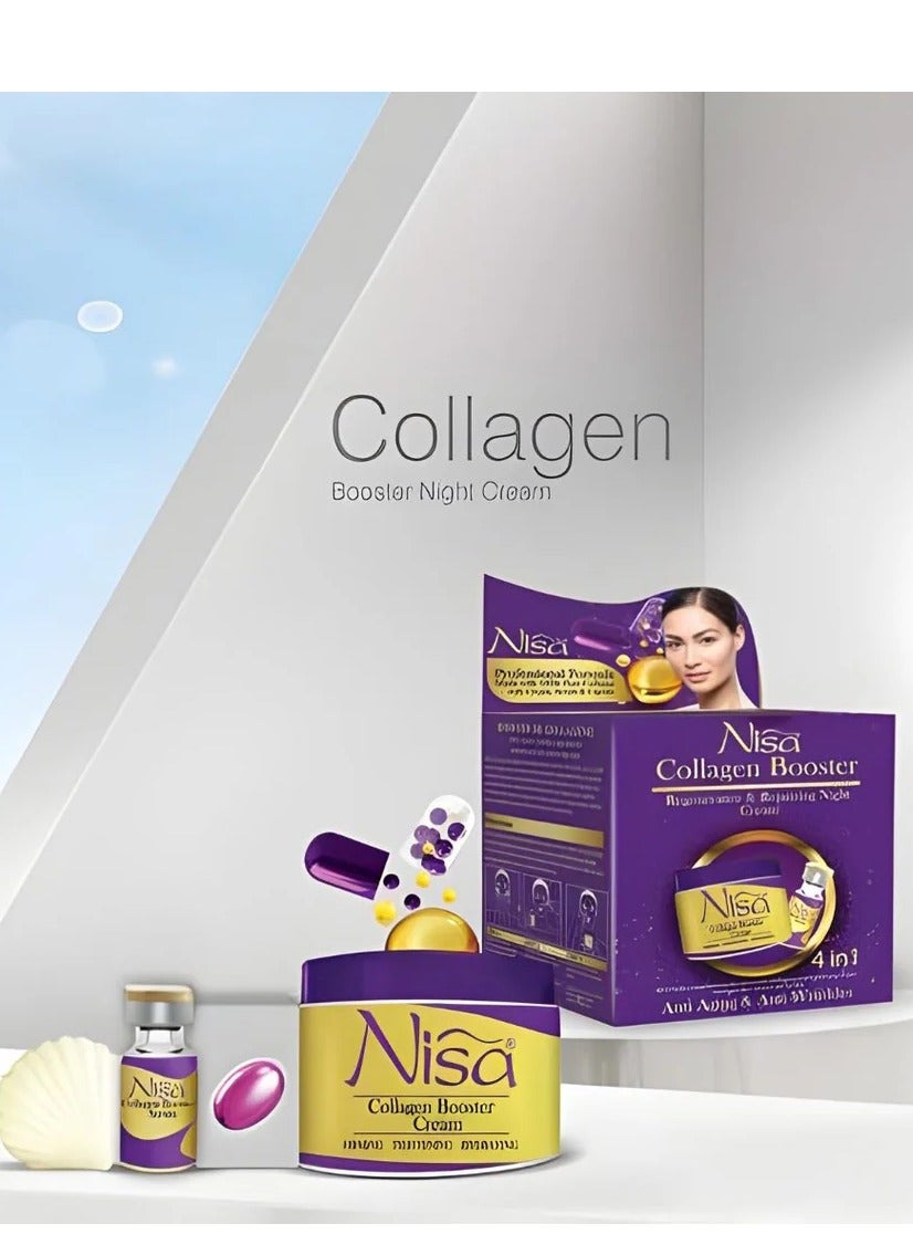 Collagen Booster Beauty Cream Regenerative And Repairing Night Cream 4 In 1