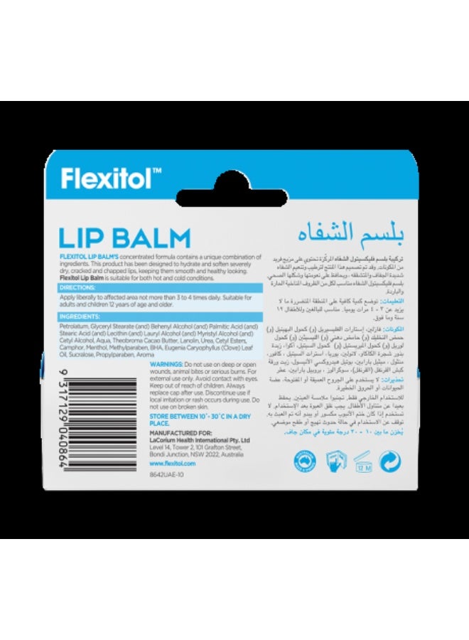 Flexitol Lip Balm for Dry & Chapped Lips, Long-Lasting Moisturizing Care – 10g - image 2