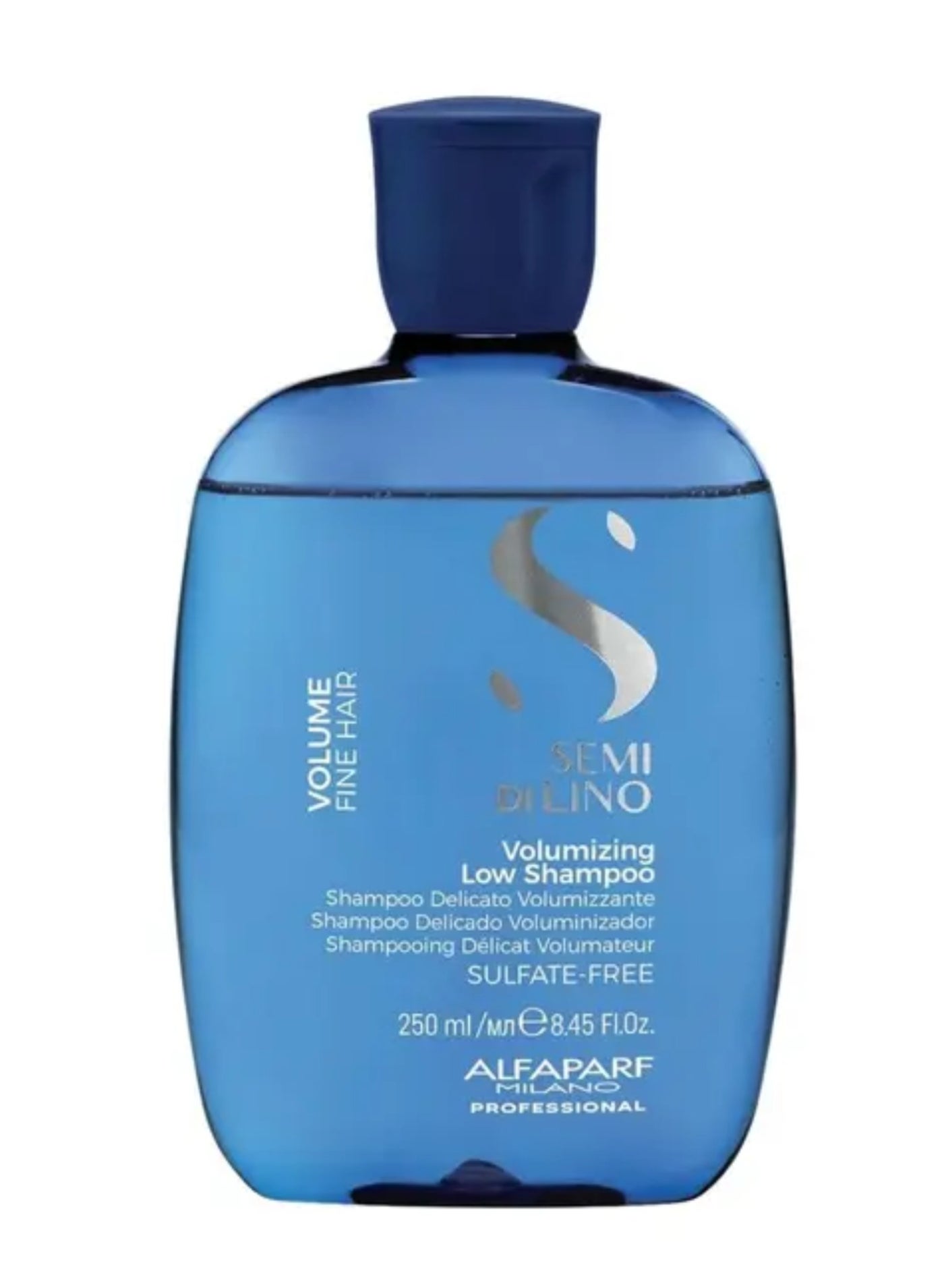 Semi Di Lino Volume Volumizing Low Shampoo 250ml | Gentle Shampoo for Fine Hair, Boosts Volume, Body And Shine