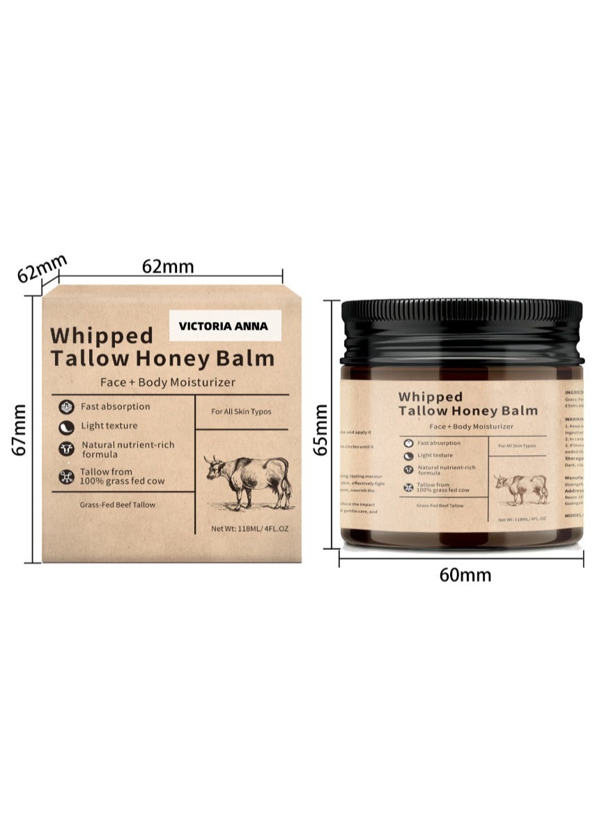 Beef Tallow Balm Fat Moisturizing Cream,Deep Nourishment,Long-Lasting Water Retention, Suitable For Any Skin Type,Can Be Used For The Whole Body