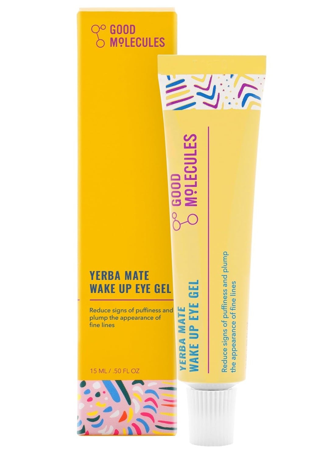 Yerba Mate Wake Up Eye Gel - Yerba Mate, Hyaluronic Acid and Caffeine to Hydrate, Minimize Puffiness and Swelling - Skincare for Face,15ml
