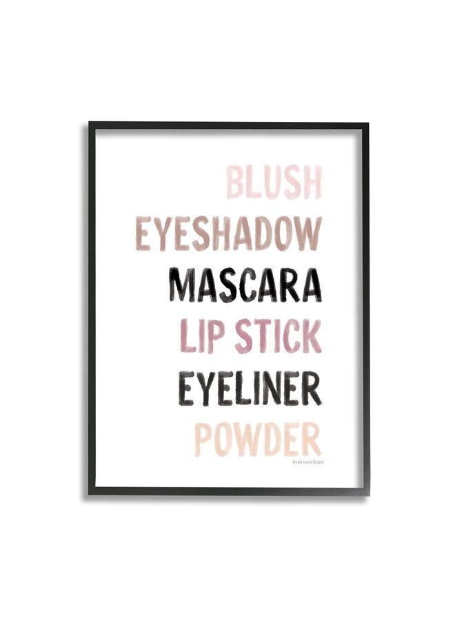 Makeup To-Do List Blush Mascara Lip Stick Blush, Design by Lady Louise Designs