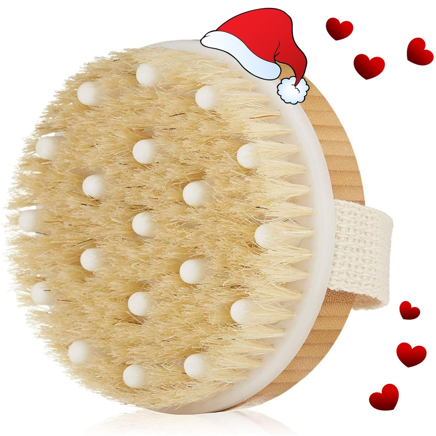 Zeutch Premium Face Scrubber Set, Facial Cleansing Brush for Exfoliator, Natural Bristle Face Scrubber for Lymphatic Drainage, Unclog Pores, Sensitive Skin, Reduce Ance, Glowing, 2 Pack