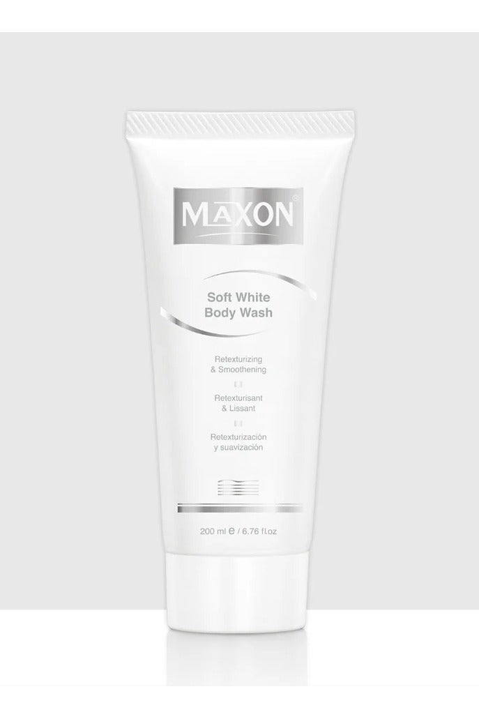 MAX-ON Soft White Body Wash â Gentle Skin Lightening Cleanser for All Skin Types | 200ml