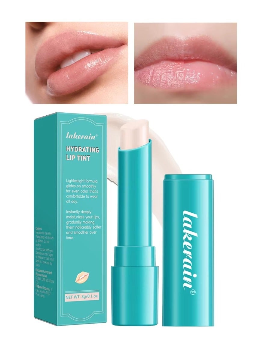 Hydrating Lip Tint Tinted Lip Balm Hydrating Moisturizer Lip Tint Lipstick Non Sticky Long Lasting Nourishing Soft Smooth Lip Care Moisturizing Stick Lip Gloss Clear Shimmer 01