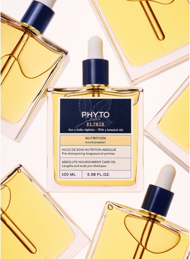 Phyto Absolute Nourishment Care Oil Pre-Shampoo Elixir, Multi-Purpose Hair Oil for Dry & Very Dry Hair, Silicone-Free 100ml - image 4