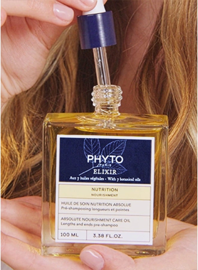Phyto Absolute Nourishment Care Oil Pre-Shampoo Elixir, Multi-Purpose Hair Oil for Dry & Very Dry Hair, Silicone-Free 100ml - image 6
