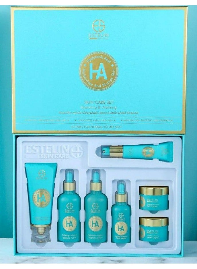 Hyaluronic Acid hydrating & Vitalizing Skin Care Set 7 Pcs