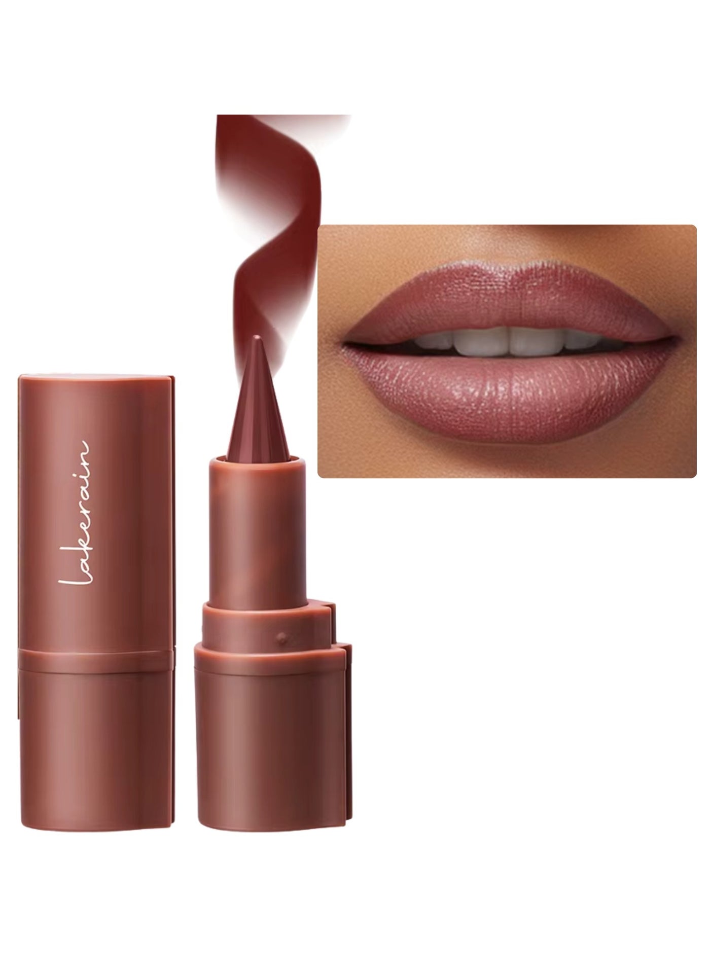 Liner Lipstick Pencil Matte Waterproof Long Lasting Lipstick Lips Contour Makeup Lip Liner Lipsticks, One Stroke Define Lip Liner Non Drying Easy Color Lip Liner Lipstick Caramel 3g 03