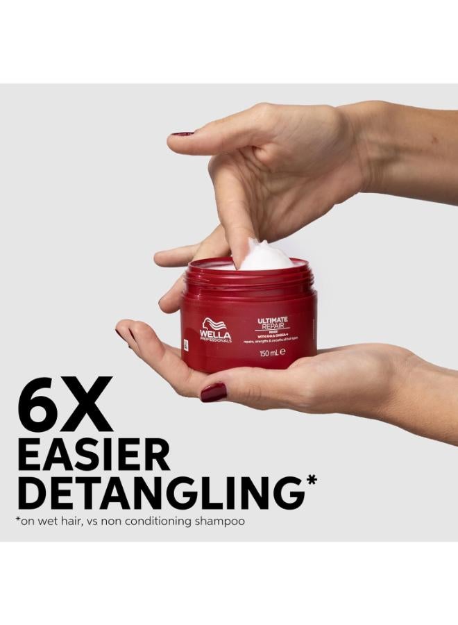 Ultimate Repair Mask For Damaged Hair - Deeply Nourishes, Smooths And Reduces Frizz With Aha And Omega-9 (150 Ml) - image 3