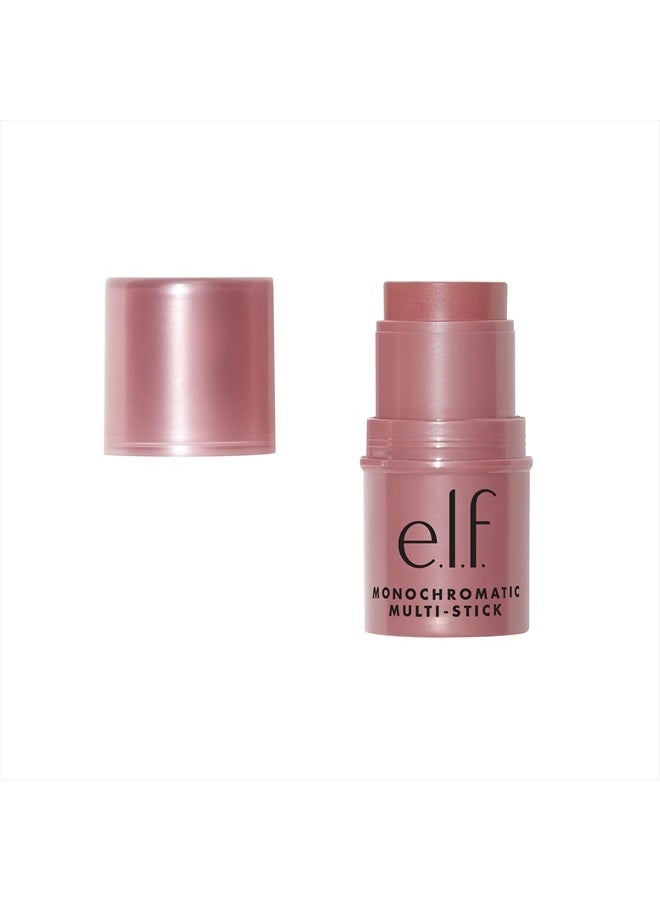 e.l.f, Monochromatic Multi Stick, Creamy, Lightweight, Versatile, Luxurious, Adds Shimmer, Easy To Use On The Go, Blends Effortlessly, Sparkling Rose, 0.155 Oz