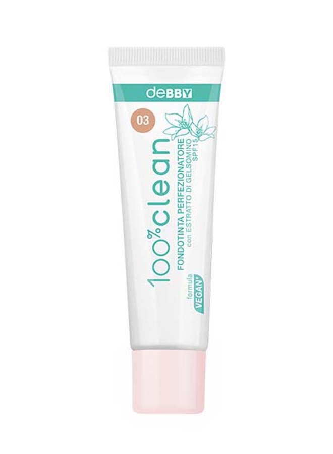 100% Clean Perfecting Foundation 03 Nude Rose