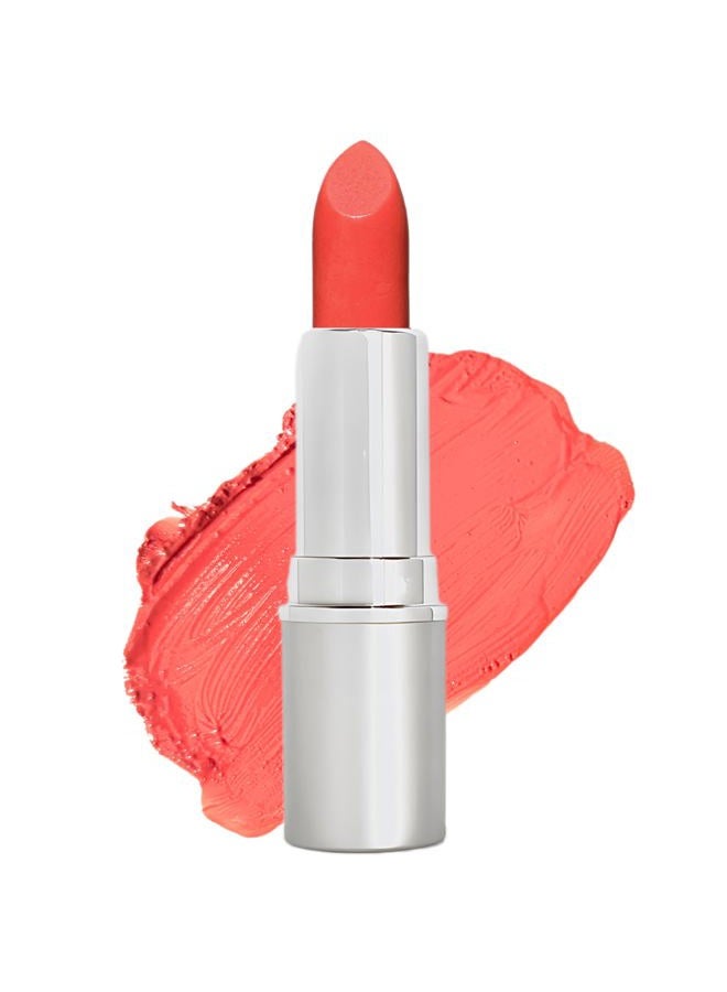 Truly Natural Long Lasting Lipstick, South Beach, Bright Coral with Red Undertones, Naturally Hydrating & Nourishing, Vegan, Gluten-Free & Cruelty-Free, 0.13 oz / 3.8 g