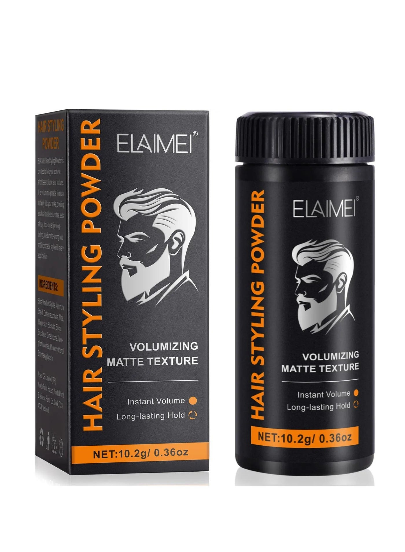Hair Styling Powder Invisible Long Lasting Instant Volumizing Matte Texture Hair Styling Powder Men and Women Safe Gentle Easy Wash Odour Free Natural Formula Hair Texturizing Powder 10.2g