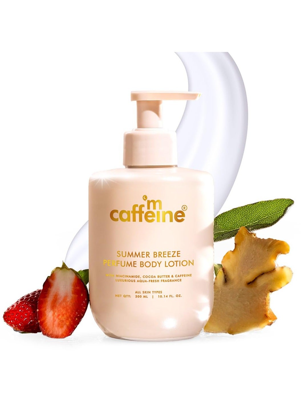 Summer Breeze Perfume Body Lotion| Niacinamide, Cocoa Butter & Shea Butter For Deep Moisturization | Lightweight, | Aqua-Fresh Beachy Fragrance | Body Lotion For Dry Skin - 300ml