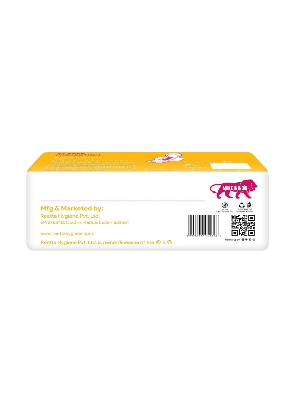 Colleen Premium Graphene Anion Sanitary Napkins Xl 274 Mm ||30 Pad- Pack| Breathablesanitary Pads ||Day Uset Use - image 3