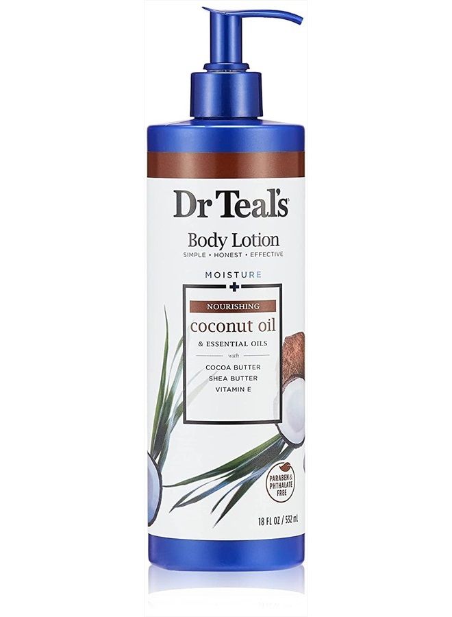 Coconut Oil Body Lotion Body Lotion By Dr Teal's 18 oz