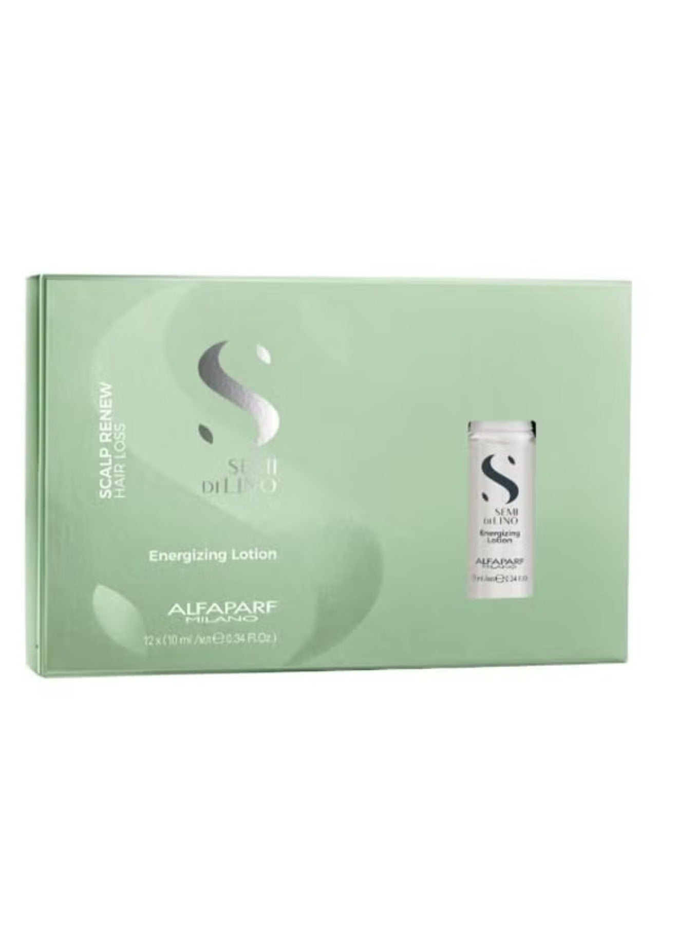Semi Di Lino Scalp Renew Hair Loss Energizing Lotion Ampoules 12x10ml | Anti-Hair Loss Treatment, Stimulates Hair Growth, Strengthens Roots And Revitalizes Scalp