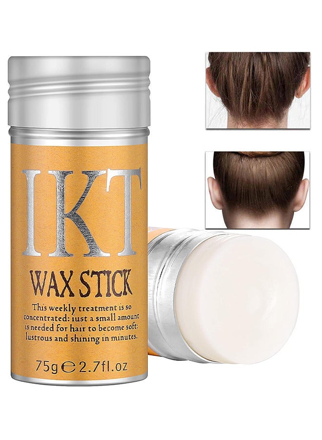 Hair Finishing Stick, Wax Stick For Hair Slick Stick, Hair Wax Stick For Flyaways Hair Gel Stick Non-Greasy Styling Cream For Fly Away And Frizz Hair