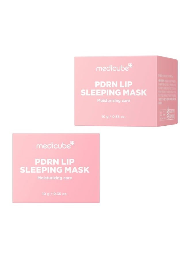 PDRN lip sleeping mask glow balm | Salmon PDRN, Collagen, Shea Butter for Softer Lips, Long-lasting Moisture, Overnight and daily lip care, Korean Skincare 0.35 oz.