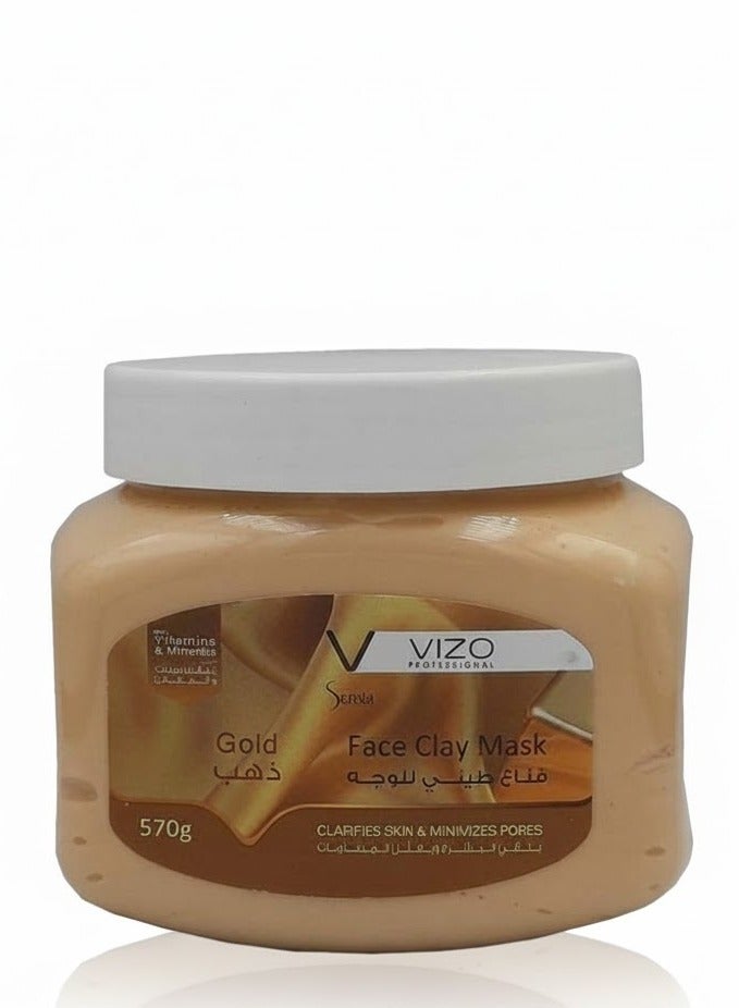 VIZO Sensia Facial Clay Mask Gold 570G