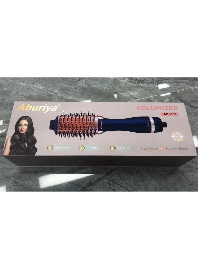 1300W Hair Styler Hot Air Brush One Step Negative Ion Electronic Dryer Hair Straightener & Curler Comb