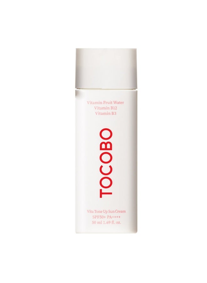 Vita Pink Tone Up Sunscreen Cream SPF50+ & PA++++ With Vitamin Fruit Water, Vitamin B3 & B12 50ml