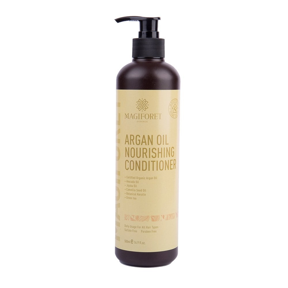 Hair Conditioner, Argan Oil Conditioner, MagiForet Natural Hair Conditioner for Dry Damaged Colored Hair, Professional Salon Products for Women Men Teens All Hair Types Daily Usage 16.9oz