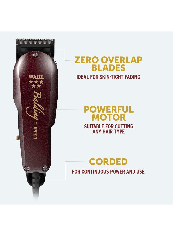 Wahl Professional 5 Star Balding Clipper | Corded | 2 Attachment Combs |Balding Blade | 3 Pin - GCC - image 2