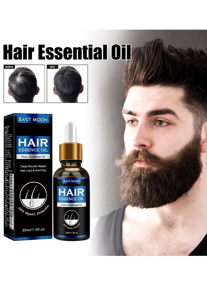 Hair Essence Oil, Essential Oil, Hair Care to Promote Healthy Hair Growth and Reduce Frizz for Dry Thinning and Damaged Hair for Men 30ml