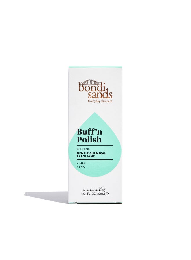 Buff N Polish Chemical Exfoliant 30ml | AHA BHA Liquid Face Exfoliant for Smooth Radiant Skin | Pore-Refining & Brightening Chemical Peeling Treatment | Gentle Daily Exfoliating Serum for Dull Uneven Skin - image 3