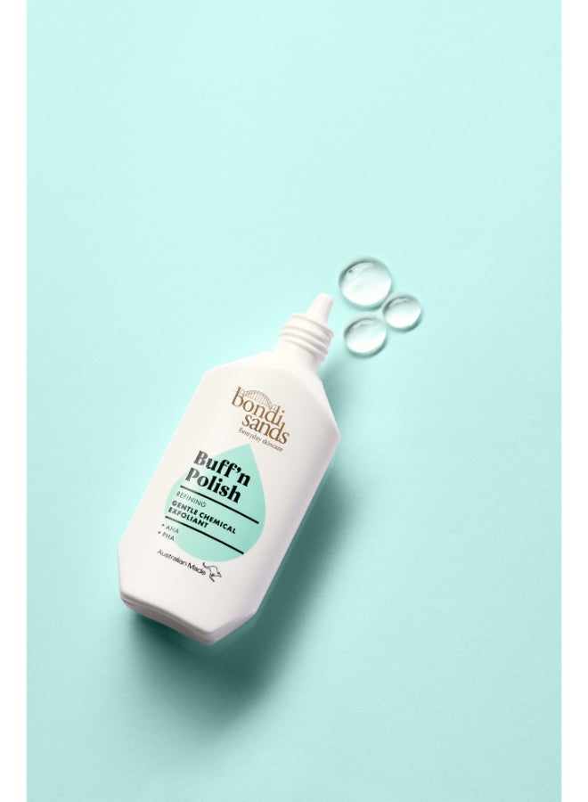 Buff N Polish Chemical Exfoliant 30ml | AHA BHA Liquid Face Exfoliant for Smooth Radiant Skin | Pore-Refining & Brightening Chemical Peeling Treatment | Gentle Daily Exfoliating Serum for Dull Uneven Skin - image 4