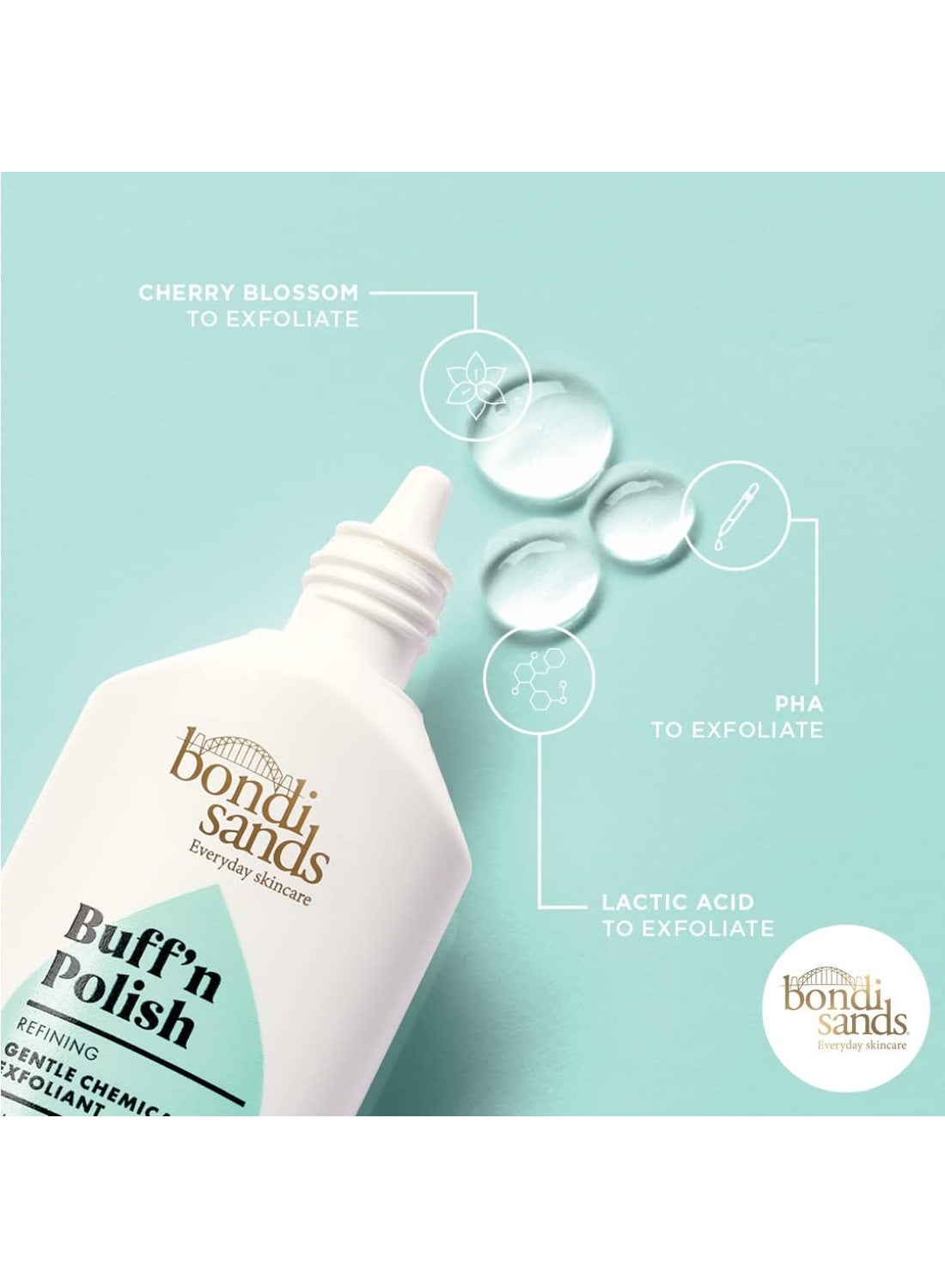 Buff N Polish Chemical Exfoliant 30ml | AHA BHA Liquid Face Exfoliant for Smooth Radiant Skin | Pore-Refining & Brightening Chemical Peeling Treatment | Gentle Daily Exfoliating Serum for Dull Uneven Skin - image 7