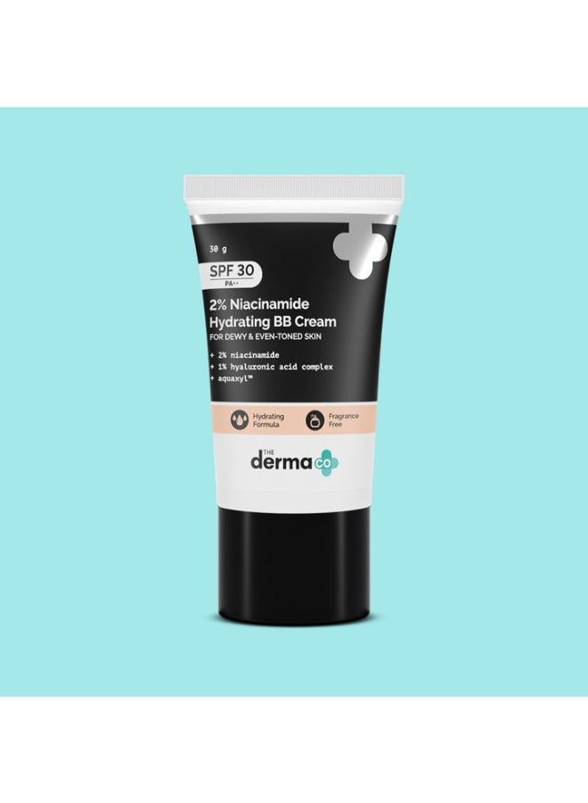 The Derma Co. 2% Niacinamide Hydrating BB Cream with 1% Hyaluronic Acid Complex & Aquaxyl, 30 g | 01 - Ivory - image 7