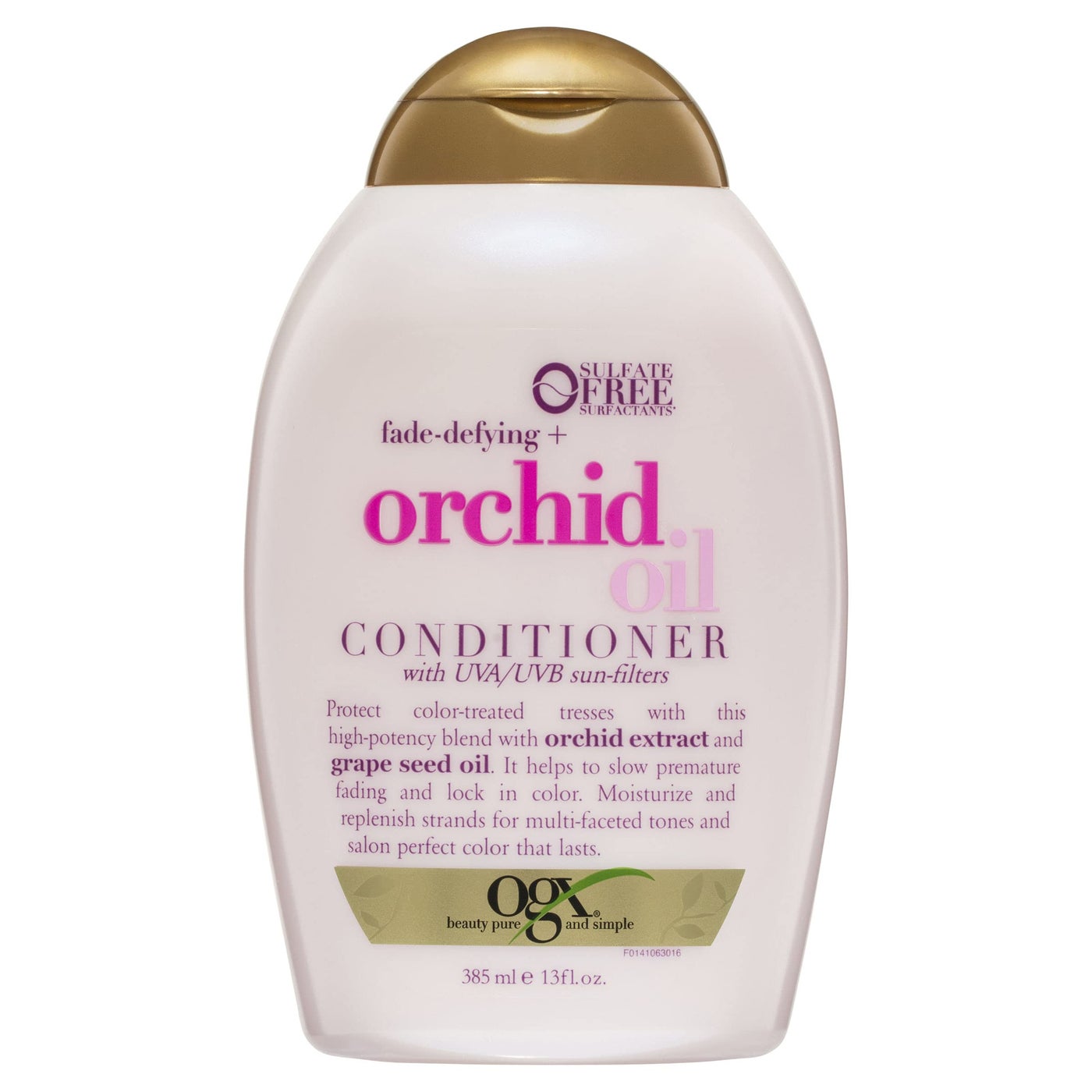 OGX Fade-Defying Orchid Oil Shampoo with UVA/UVB Sun Filters, 13 Ounces