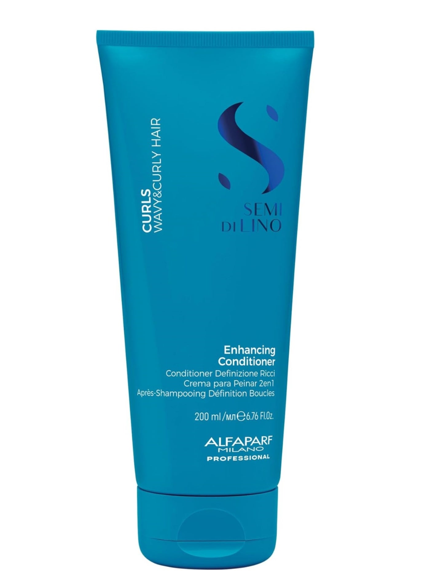 Semi Di Lino Curls Enhancing Conditioner 200ml | Moisturizing Conditioner for Curly Hair, Improves Definition, Hydration And Frizz Control