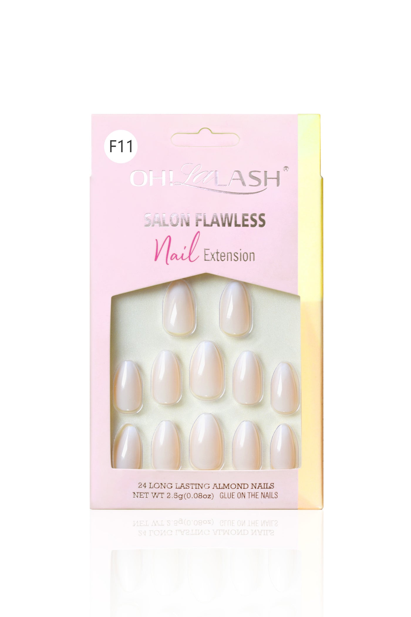 New french nail tips 24pcs set easy apply on the fingers