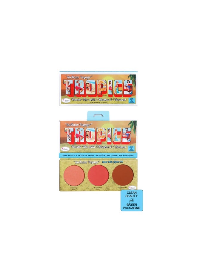 Voyage- Tropics Powder Trio With 2 Blushes And 1 Bronzer