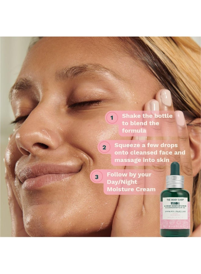 Vitamin E Bi-Phase Moisture Serum – Ultra-Light Hydrating Face Serum with Hyaluronic Acid & Raspberry Seed Oil | Provides 30hr Moisture, Smoothes & Plumps Skin | Suitable for All Skin Types, 30ml - image 3