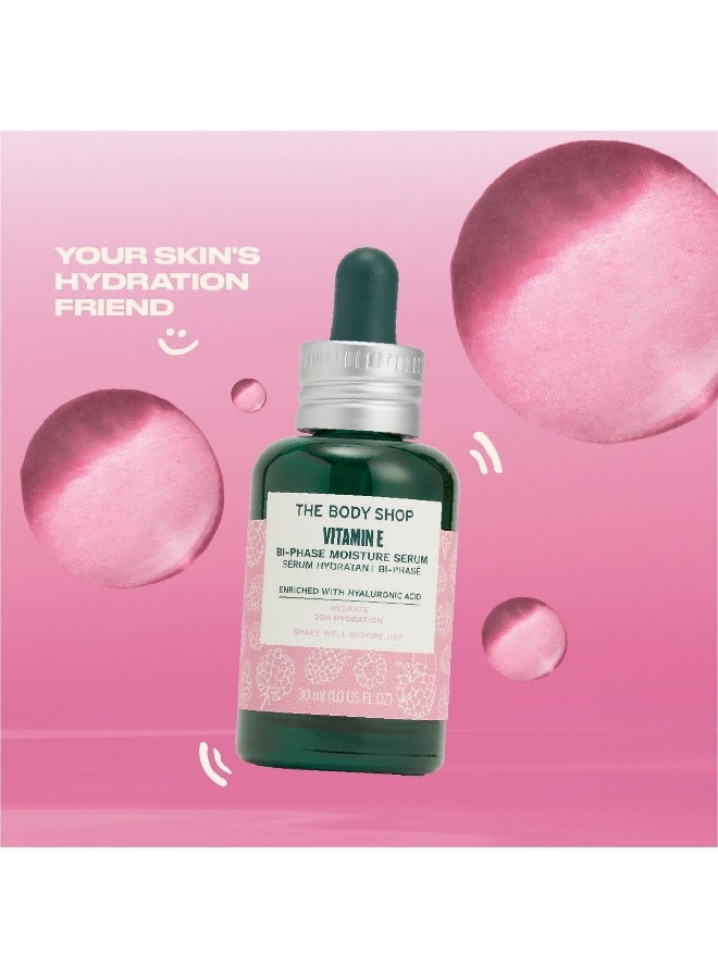 Vitamin E Bi-Phase Moisture Serum – Ultra-Light Hydrating Face Serum with Hyaluronic Acid & Raspberry Seed Oil | Provides 30hr Moisture, Smoothes & Plumps Skin | Suitable for All Skin Types, 30ml - image 4