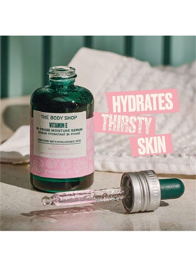 Vitamin E Bi-Phase Moisture Serum – Ultra-Light Hydrating Face Serum with Hyaluronic Acid & Raspberry Seed Oil | Provides 30hr Moisture, Smoothes & Plumps Skin | Suitable for All Skin Types, 30ml - image 5